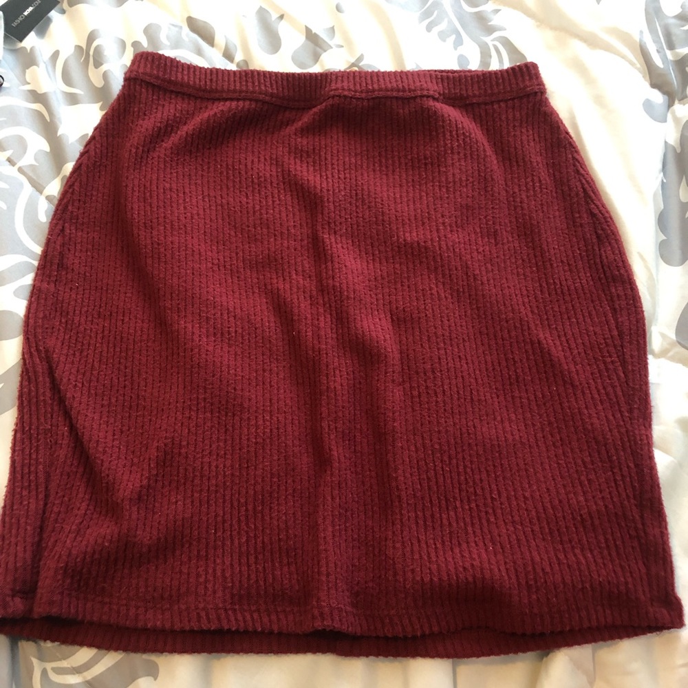 Maroon skirt